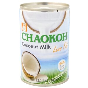 Молоко кокосовое Chaokoh с пониженным содержанием жира Less fat 7.5%100 г, 400 мл