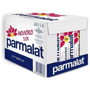 Молоко Parmalat Natura Premium ультрапастеризованное 3.5%12 шт. по 1 л, 12 шт. по 1 кг