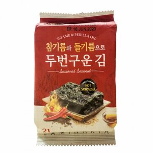 Морская капуста сушеная с соусом чили (Шрирача) 4 г, Южная Корея