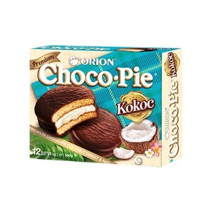 Мучное кондитерское изделие в глазури "Choco Pie Coconut"Чоко пай Кокос"360 г