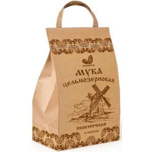 Мука цельнозерновая пшеничная Хлебопекарная, Дивинка 4100 гр.