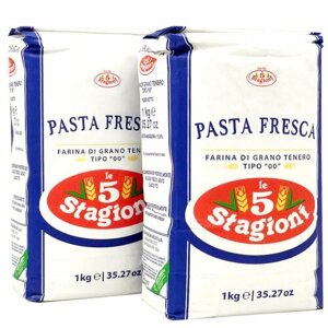 Мука Паста Фреска (Pasta Fresca) Le 5 Stagioni Италия, 1 кг * 2 штуки