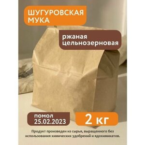 Мука ржаная цельнозерновая Шугуровская, 2 кг