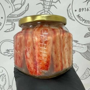 Мясо краба камчатского 400 г (упаковка из 5 банок)