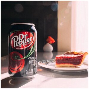 Набор газированных напитков Dr Pepper Original/Cherry USA (Доктор Пеппер США) / 6 банок по 355 мл.