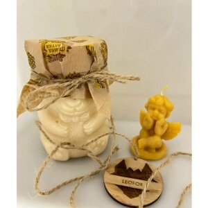 Набор мед-суфле с маточным молочком и свеча Ангел маленькая