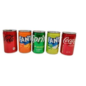 Набор напитков Fanta, Coca-Cola, Coca-Cola Zero, Sprite, Ирак), 5 банок по 150 мл.)
