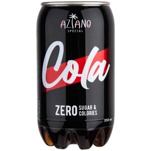 Напиток Aziano Exotic Cola Zero Sugar&Colories газированный, 0,35 л