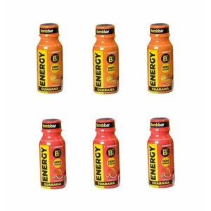 Напиток BombBar L-карнитин с гуараной шоты микс: Грейпфрут и Апельсин 100мл (6 шт) / Спортивный энергетик