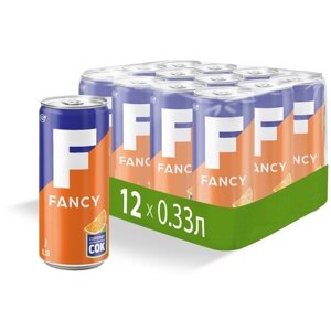 Напиток "Фэнси"Fancy"безалкогольный сильногазированный, а/б 0.33 упаковка (12шт)