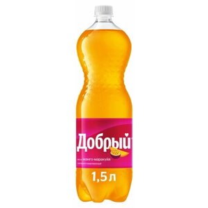 Напиток газированный Добрый Манго-Маракуйя, 1,5 л, 4 шт