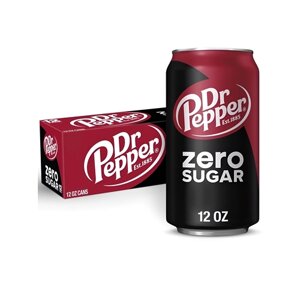 Напиток газированный Dr. Pepper (Доктор Пеппер) Zero, 0.33 л х 12 банок