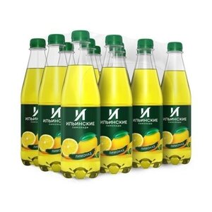 Напиток Ильинские лимонады Лимонад газированный, 480мл. Х 12 штук.