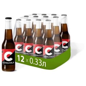 Напиток "Кул Кола без сахара"Cool Cola Zero"безалкогольный сильногазированный, бут. 0.33 (упаковка 12шт)