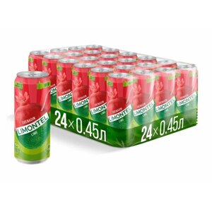 Напиток "лимонтэль Гренадин"LIMONTEL Grenadin"безалкогольный среднегазированный а/б 0.45 упаковка (24шт)