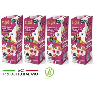 Напиток "Миндальное молоко" с лесными ягодами E'GO без глютена Италия 1л Х 4 шт