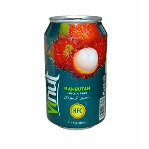 Напиток с добавлением сока тропических фруктов Рамбутан 330мл х 24 шт. VINUT Вьетнам