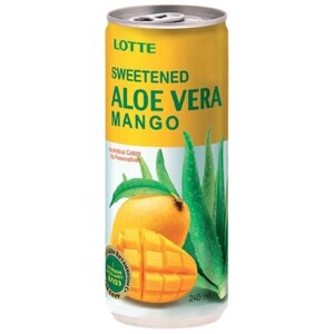 Напиток сокосодержащий Lotte Aloe Vera Mango, 0.24 л, 240 г