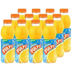 Напиток сокосодержащий Pulpy Апельсин, 0.45 л, 5400 г, 12 шт.