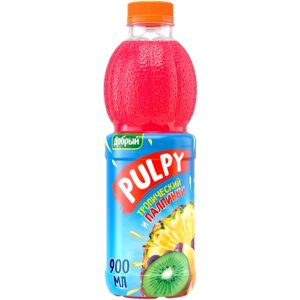 Напиток сокосодержащий Pulpy Тропический, 0.9 л