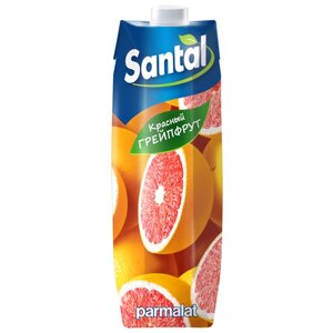 Напиток сокосодержащий Santal Красный грейпфрут, без сахара, 1 л, 12 шт.