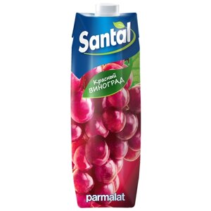 Напиток сокосодержащий Santal Красный виноград, без сахара, 1 л