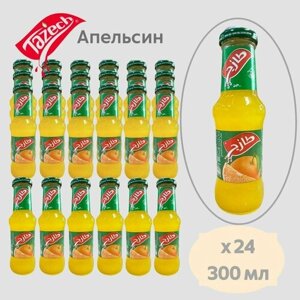 Напиток сокосодержащий Tazech Апельсин, 24 стеклянных бутылок по 0.3 л