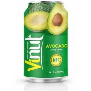 Напиток сокосодержащий ViNut Авокадо 0,33 л x 24 банки