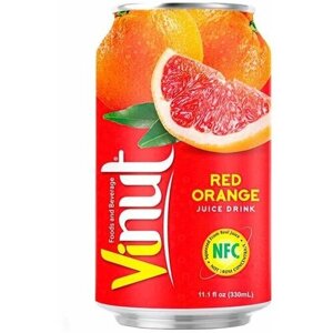 Напиток сокосодержащий ViNut Красный апельсин 0,33 л x 24 банки