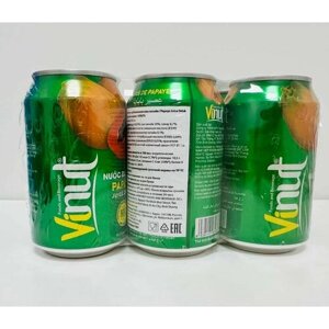 Напиток Vinut сокосодержащий, безалкогольный, негазированный, 6 штук по 330 мл