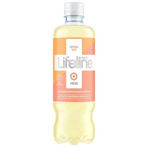 Напиток витаминизированный Lifeline Focus Lightюзу, персик, 0.5 л, пластиковая бутылка, 12 шт.