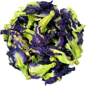 Настоящий Тайский синий чай 50гр Чанг Шу Анчан для похудения / свежий урожай (голубой напиток, цветы клитории тройчатой, пурпурный)