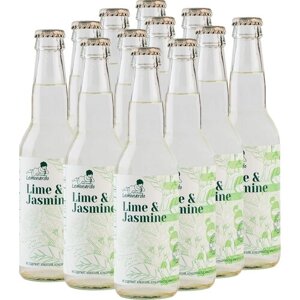 Натуральный лимонад лайм и жасмин со стевией / Lemonardo Lime & Jasmine Light, 330мл. 12шт