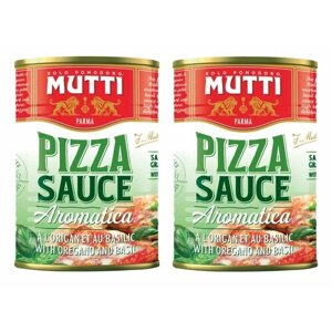 Натуральный томатный соус для пиццы ароматизированный Mutti (Мутти), Италия, ж/б 400 г х 2шт