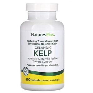 NaturesPlus Icelandic Kelp (Исландские бурые водоросли) 300 таблеток