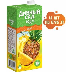 Нектар ананасовый 12 шт. по 0,95 л , Дивный Сад