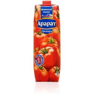 Нектар Ararat Premium Томат с мякотью, без сахара, 0.97 л, 1000 г
