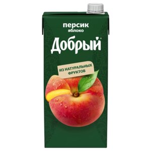 Нектар Добрый яблочно-персиковый, 2 л