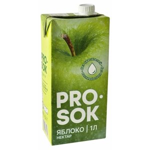 Нектар Pro Sok Яблоко, 1 л, 4 шт