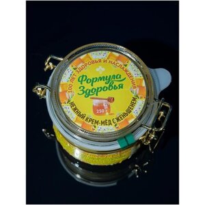 Нежный крем-мед с женьшенем "Формула здоровья", 250 г, в подарочной стеклянной баночке