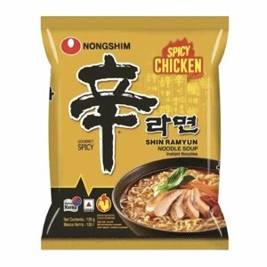 "Nongshim Шин Рамен"лапша быстрого приготовления со вкусом острой курицы