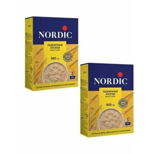 Nordic Пшеничные хлопья 500 г - 2 шт.