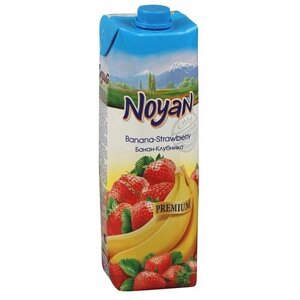 Ноян сок 1л (банан-клубника) упаковка 12шт