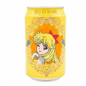 OCEAN BOMB Sailor Moon Газированный напиток / Лимонад со вкусом сочного манго, 330 мл.