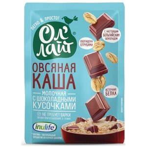 Ол'Лайт Каша Овсяная с Шоколадными Кусочками с Молоком 40 гр