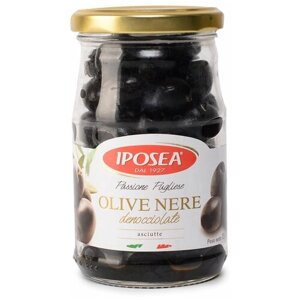 Оливки черные Iposea без косточек без жидкости 125г Италия