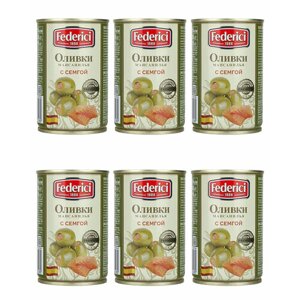 Оливки Federici с семгой 300 гр. 6 шт.