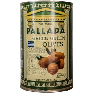 Оливки греческие PALLADA 70-90 с косточкой в рассоле 4500 гр