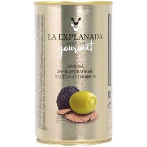 Оливки La Explanada фаршированные пастой из трюфеля 350г х 2шт
