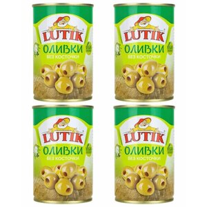 Оливки Lutik без косточки, 280 гр. 4 шт